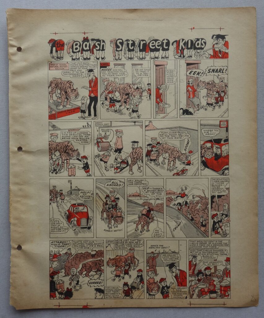 Beano comic Rare "Bash Street Kids" Printer's Proof for No. 901 cover dated October 24th 1959. Strip by Leo Baxendale, do note this is not original art!