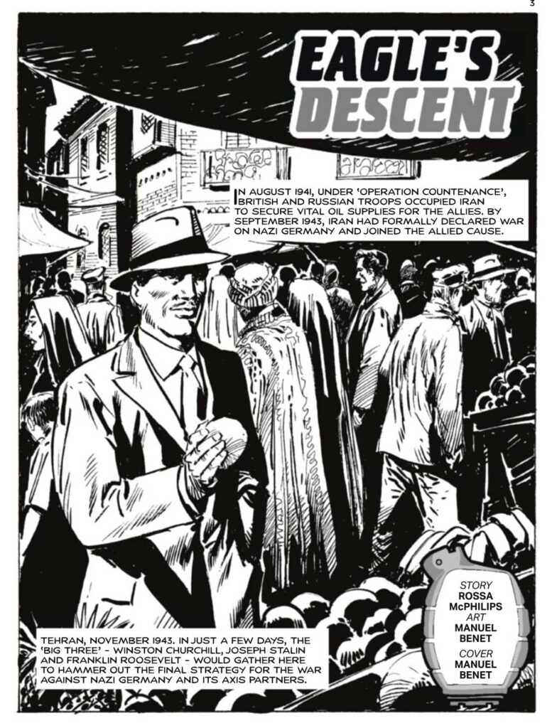 Commando 5889 (For Action and Adventure): Eagle’s Descent Story: Rossa McPhillips | Art and Cover: Manuel Benet
