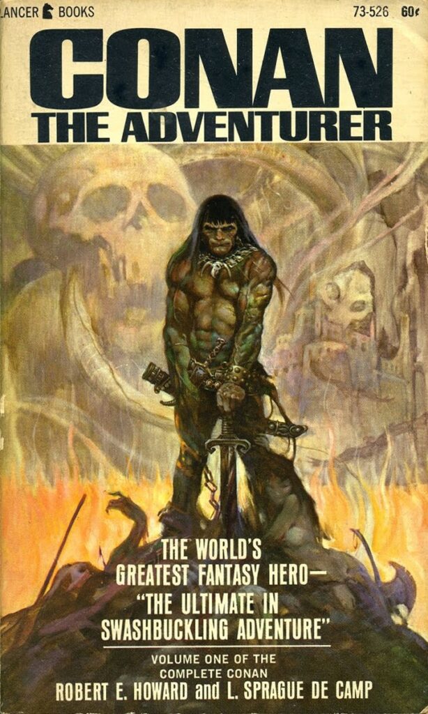 Conan the Adventurer (Lancer) - cover by Frank Frazetta