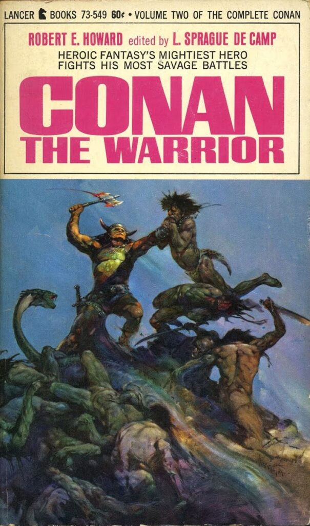 Conan the Warrior (Lancer) - cover by Frank Frazetta