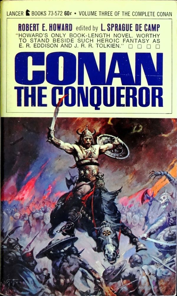 Conan the Conqueror (Lancer) - cover by Frank Frazetta