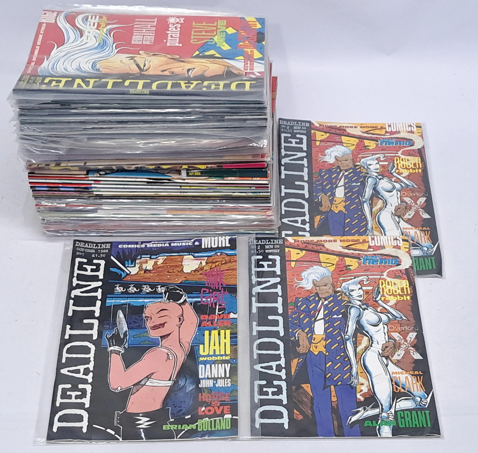 Large Quantity of Deadline Comics, First Appearance of Tank Girl. Includes #1