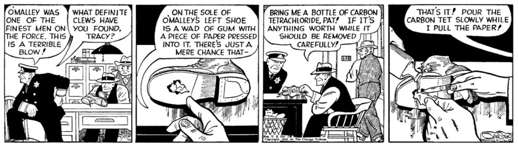Dick Tracy by Chester Gould - Sample Strip