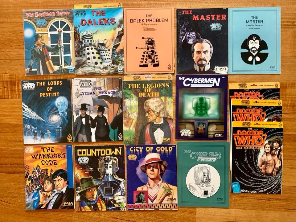 Further FASA Doctor Who items | Photo with thanks to Edwin Patterson