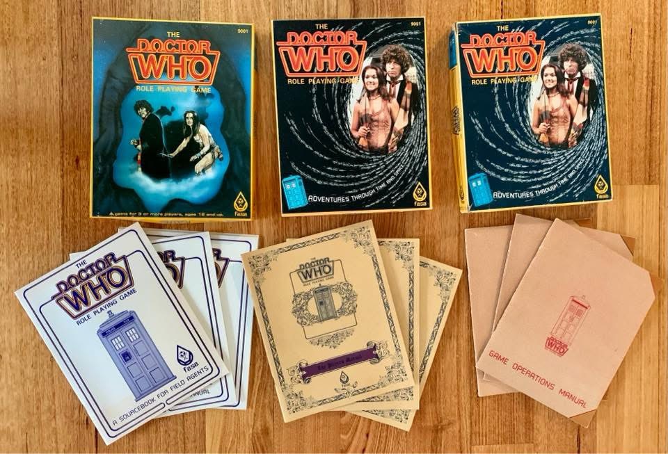 FASA Doctor Who Roleplaying Game and Manuals | Photo with thanks to Edwin Patterson