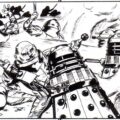 Sontarans versus Daleks. Art from the FASA The Daleks Supplement by Jim Holloway