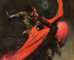 Frank Frazetta Conan Novel Cover Painting Original Art (Lancer/Ace, 1967)