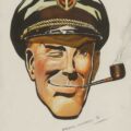 Dan Dare, signed and dated "Frank Hampson 1980" , watercolour and gouache, 41 x 29cm