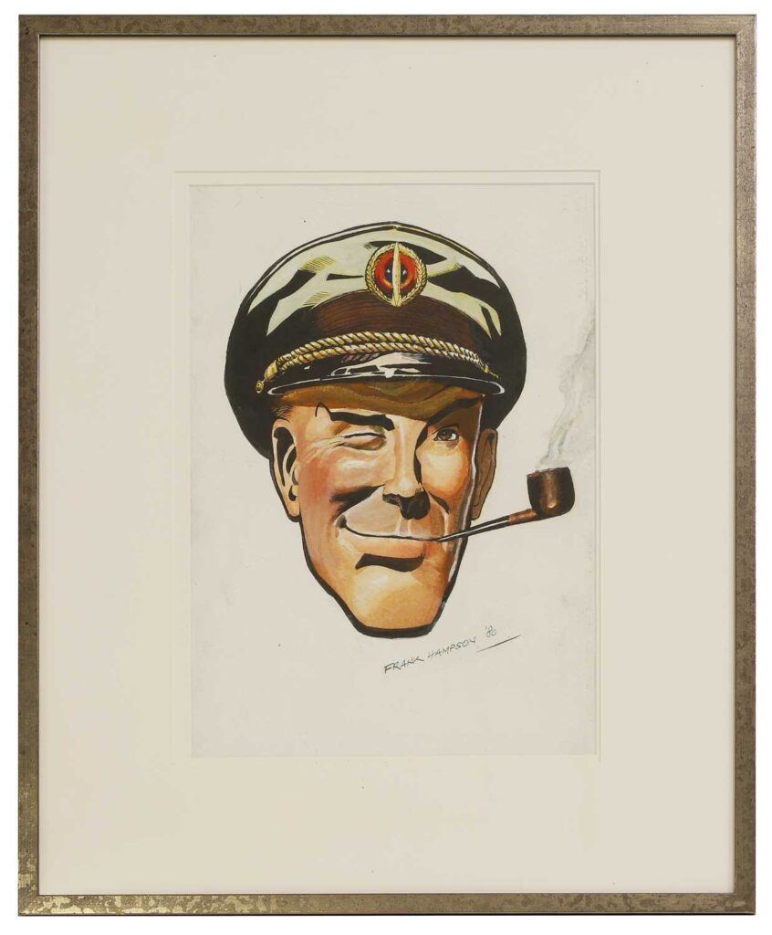 Dan Dare, signed and dated "Frank Hampson 1980" , watercolour and gouache, 41 x 29cm
