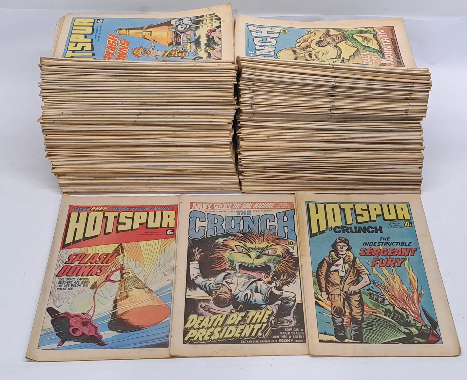 DC Thomson Hotspur and The Crunch comics, various