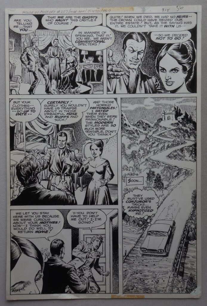 House of Mystery comic Original Artwork #257 April 1978 Page 7 by Jess Jodloman (DC Comics)