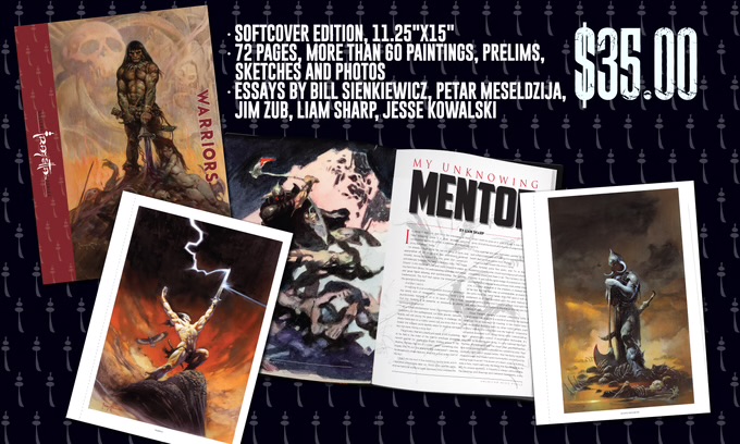 Frazetta Gallery Series: Warriors Softcover Edition 