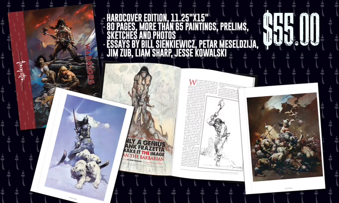 Frazetta Gallery Series: Warriors Hardcover Edition 