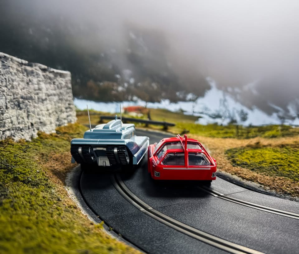 Captain Scarlet Scalextric cars