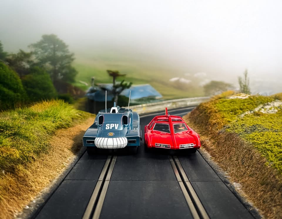 Captain Scarlet Scalextric cars