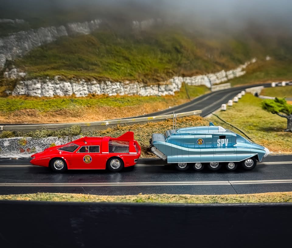 Captain Scarlet Scalextric cars