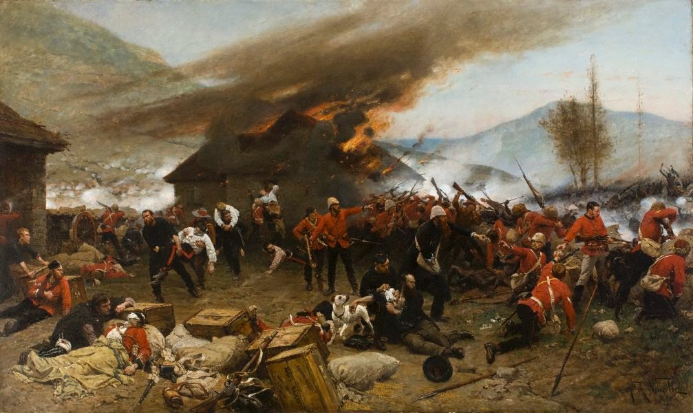 “The defence of Rorke’s Drift” by Alphonse-Marie-Adolphe de Neuville | Art Gallery of New South Wales