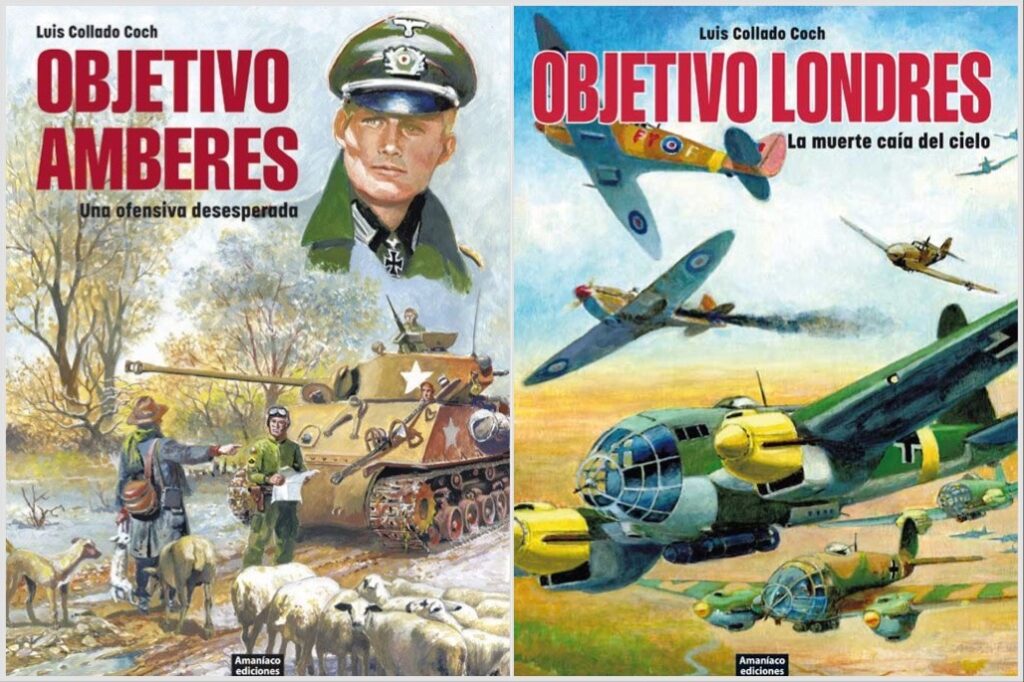 Amaniaco edciones has collected a number of strips drawn by Luis Collado, in Spanish