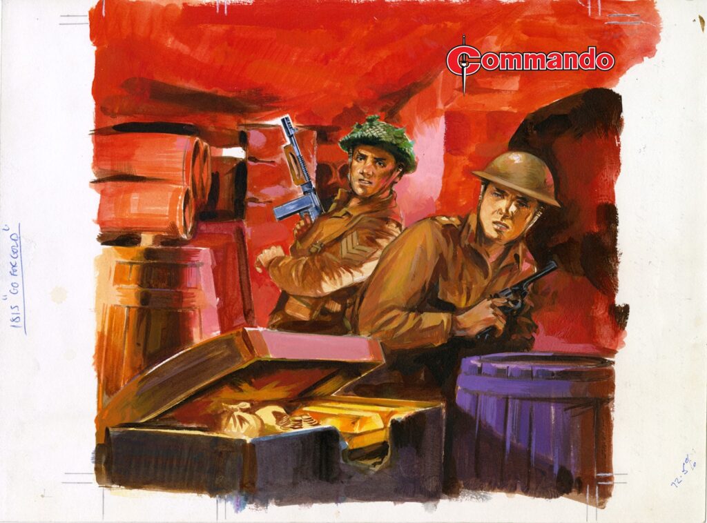 Commando 5894 (Silver): Go for Gold Story: CG Walker | Art: Escandell | Cover: Ron Brown First published 1984 as No. 1815