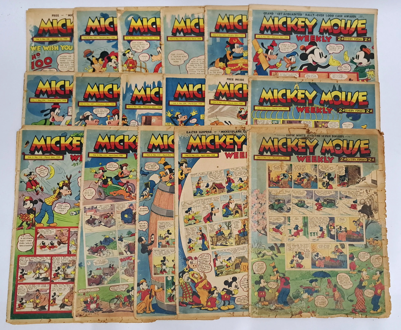 Mickey Mouse Weekly - Various Issues