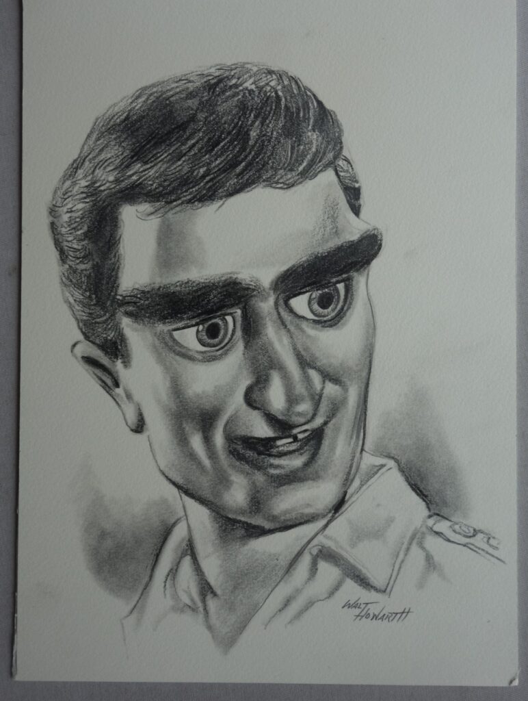 Mike Mercury from Supercar Original Artwork Signed by Walt Howarth Private Commission 2001