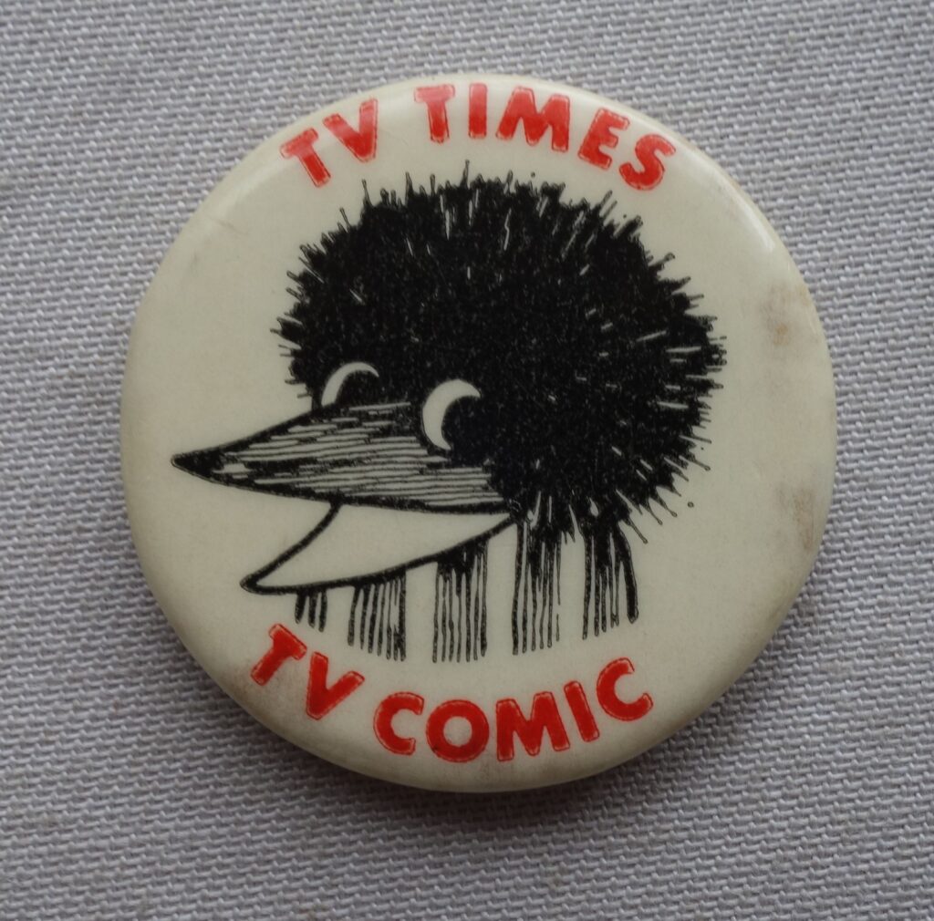 1960s TV Times TV Comic Tivvy Club Badge