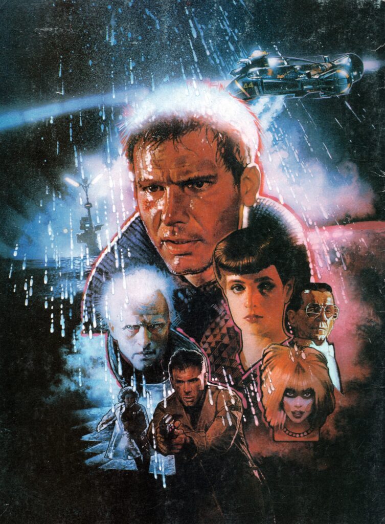 Blade Runner Souvenir Magazine back cover - art by Drew Struzan