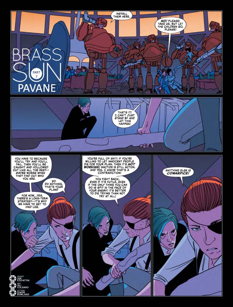 2000AD 2456 - BRASS SUN // PAVANE 
by Ian Edginton (Writer) INJ Culbard (Artist) Simon Bowland (Letterer)