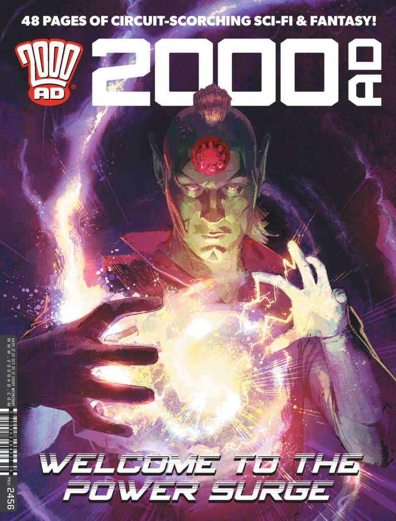 2000AD Prog 2456
UK and DIGITAL: 29 October £4.99
NORTH AMERICA: 3 December $35.00 (Prog Pack)
DIAMOND: AUG250919
COVER: Mike Dowling