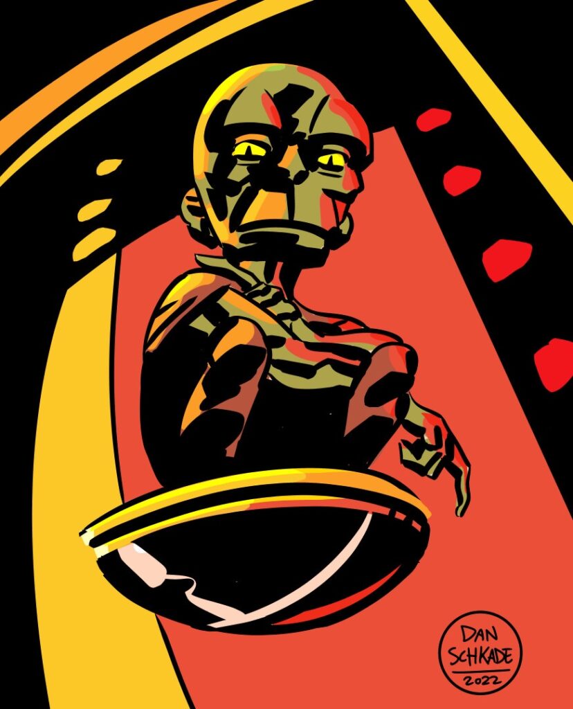 The Mekon, reimagined by Flash Gordon artist and writer Dan Schkade