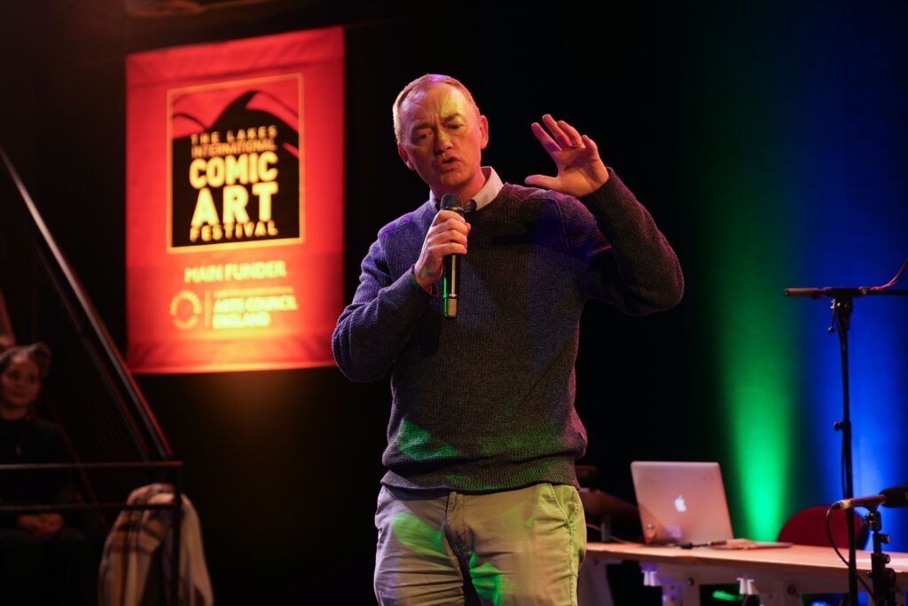 Lakes International Comic Art Festival 20-25 | Tim Farron | Photo: Power