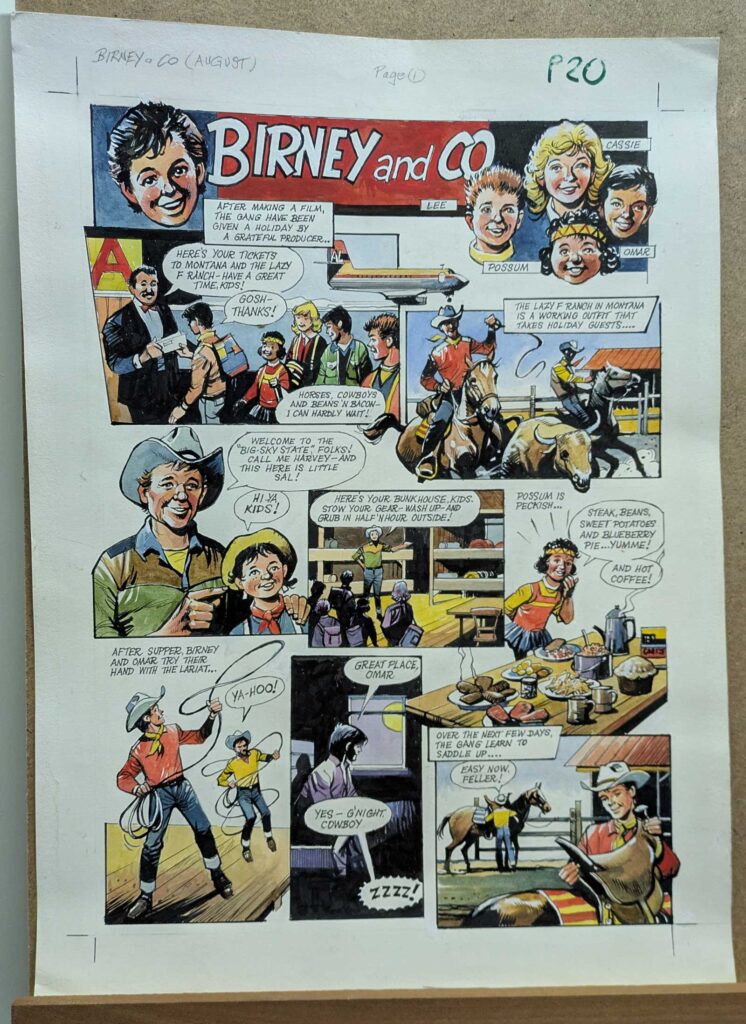 Commando and British Weekly Comic Swap Meet - 4th October 2025 - Birney and Co. art