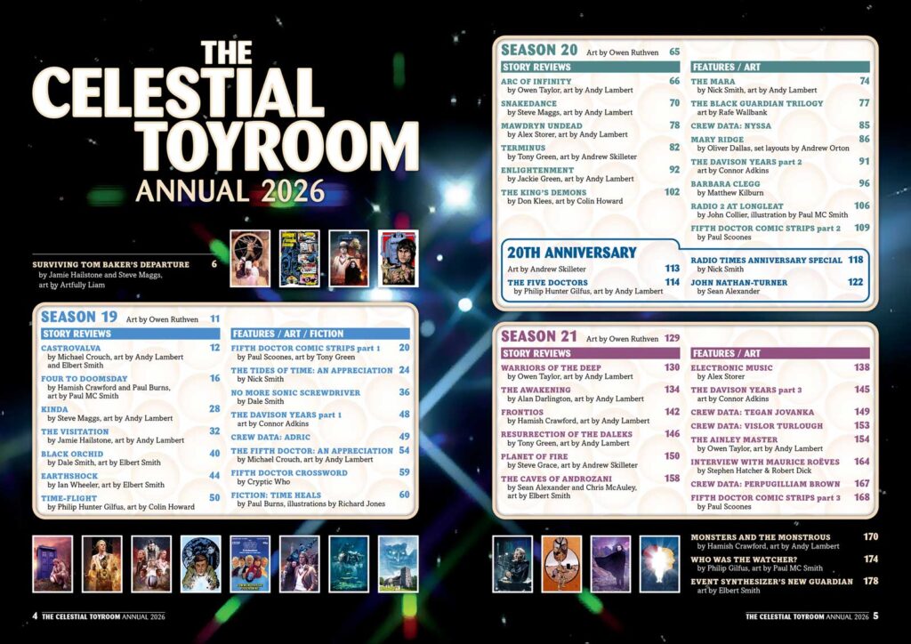 Doctor Who Appreciation Society's Celestial Toyroom Annual 2026 - Sample Pages