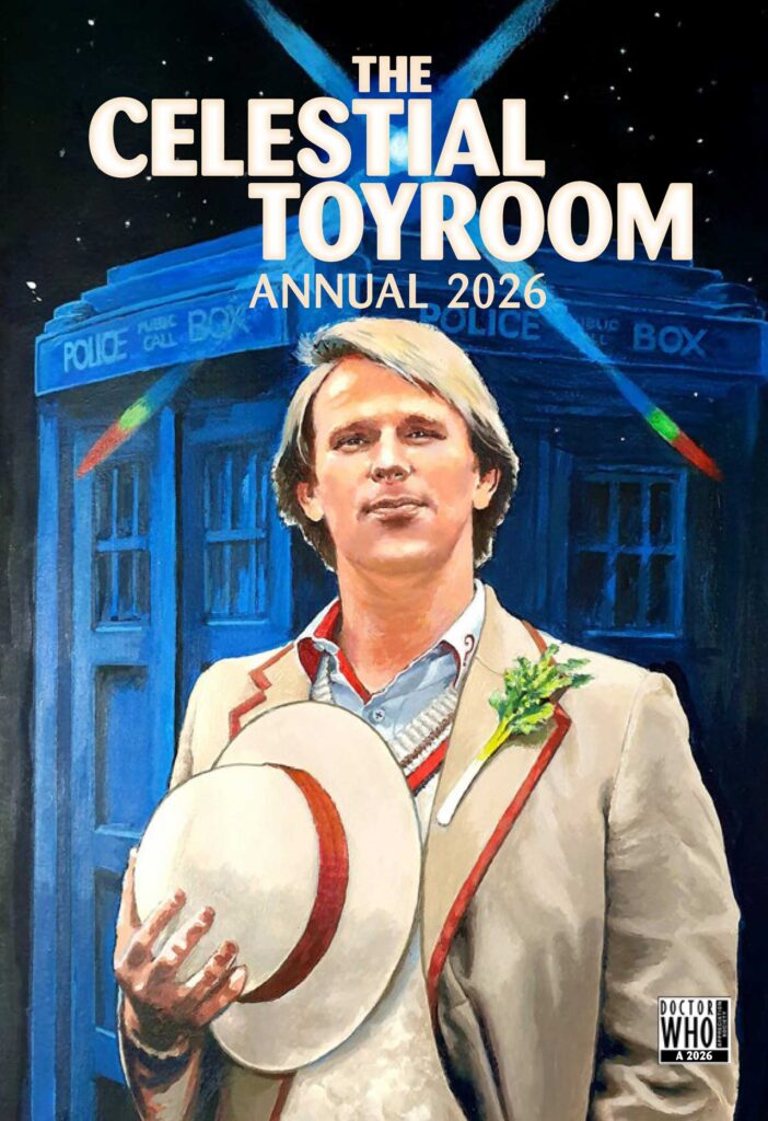 Doctor Who Appreciation Society's Celestial Toyroom Annual 2026 - Cover by Carolyn Edwards