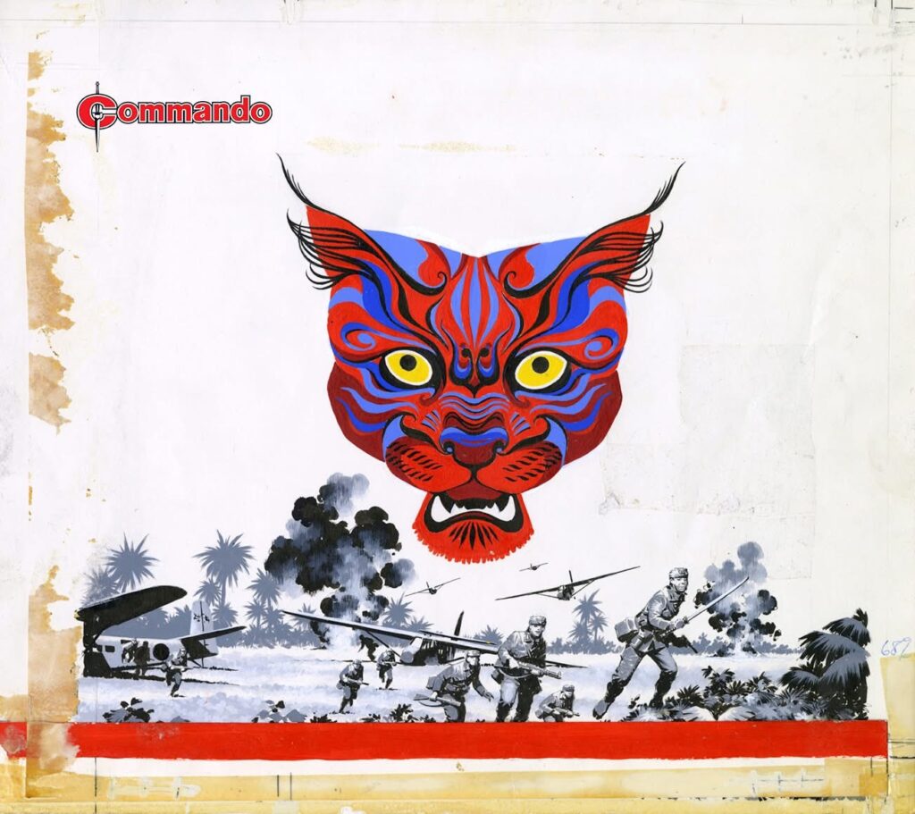 Commando 5896 (Gold): Sign of the Vampire Cat Story: RA Montague | Art: Franch | Cover: Ian Kennedy First published 1975 as No. 918
