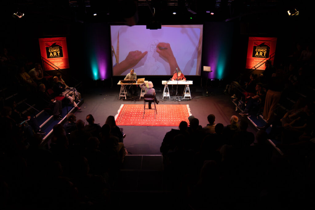 Lakes International Comic Art Festival 20-25 | Closing Live Draw | Photo: Power