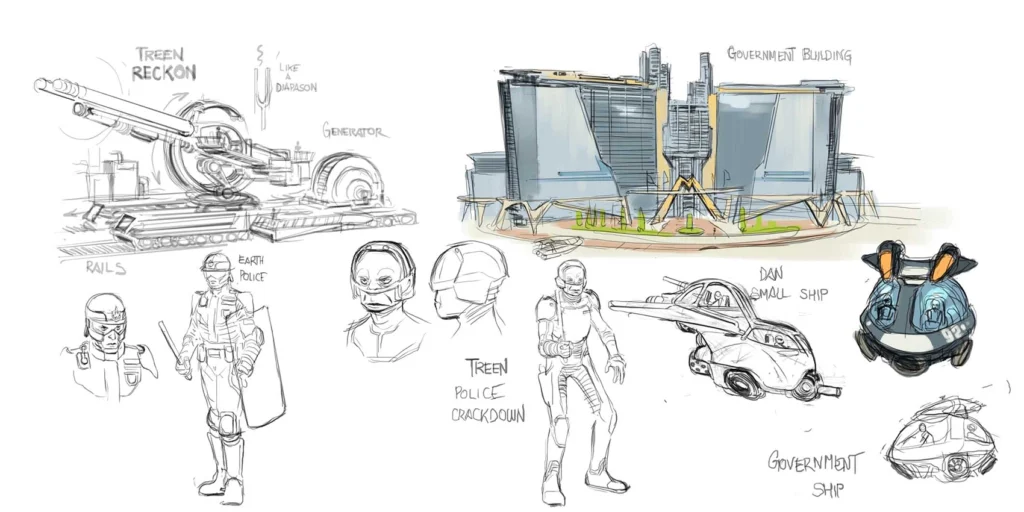 Dan Dare He Who Dares concepts by Alberto Foche