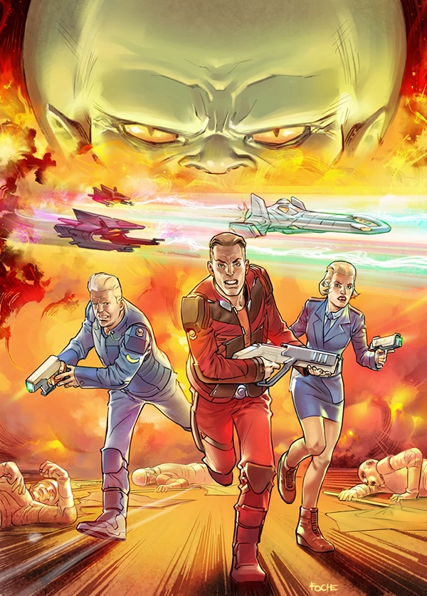 Dan Dare Cover art by Alberto Foche