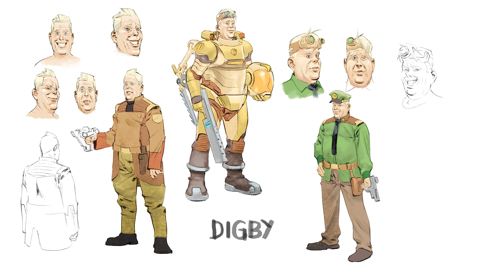 Digby Concepts for "He Who Dares" by Alberto Foche