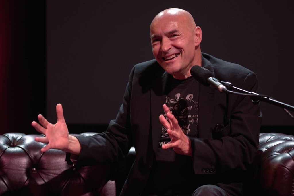 Grant Morrison at the Lakes International Comic Art Festival 2025. Photo: Power Group