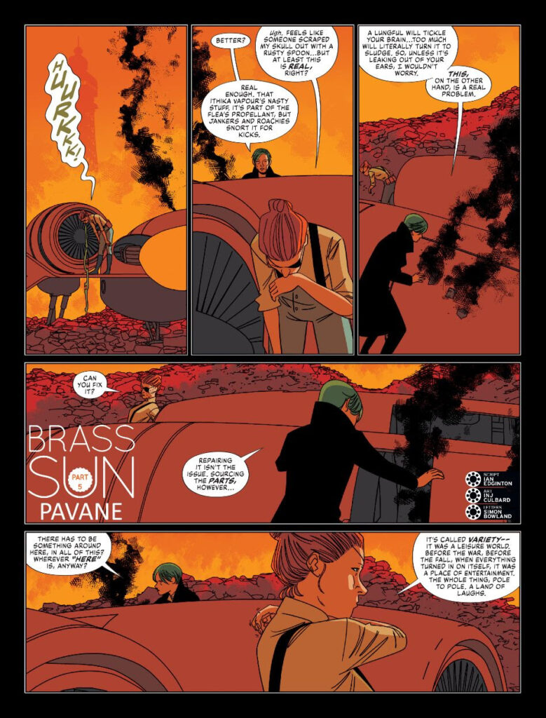 2000AD Prog 2454 - BRASS SUN // PAVANE by Ian Edginton (Writer) INJ Culbard (Artist) Simon Bowland (Letterer)