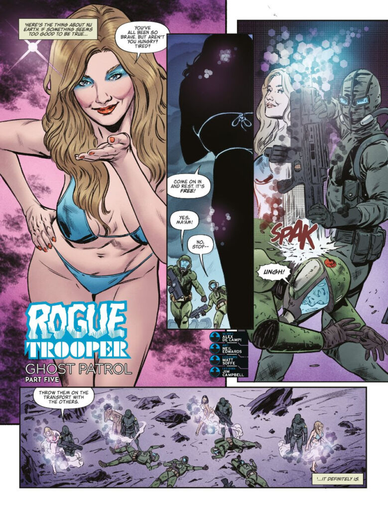 2000AD Prog 2454 - ROGUE TROOPER // GHOST PATROL
by Alex de Campi (Writer) Neil Edwards (Artist) Matt Soffe (Colourist) Jim Campbell (Letterer)