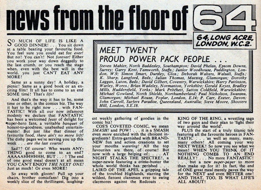 Fantastic No. 89 - The merger announced