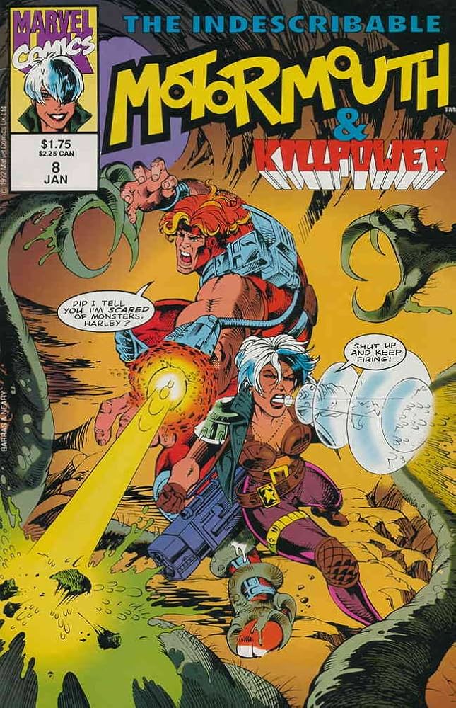 Motormouth & Killpower #8 - cover by Dell Barras