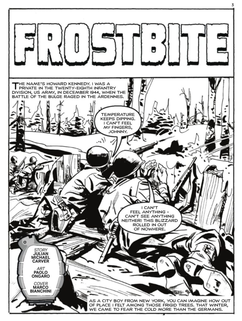 Commando 5899 (Home of Heroes): Frostbite Story: Julian Michael Carver Art: Paolo Ongaro Cover: Marco Bianchini