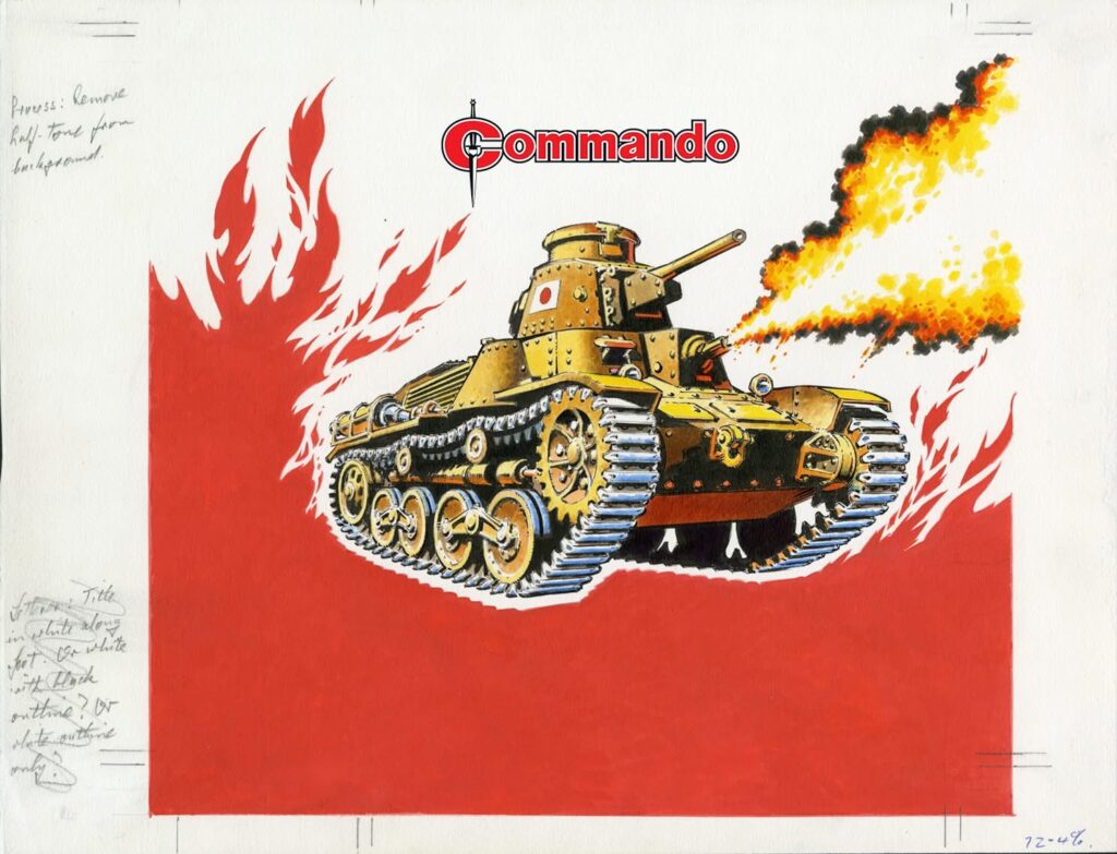 Commando 5902 (Silver): Flames of Fear Story: CG Walker Art: Ruiz Cover: Jeff Bevan First published 1984 as No. 1792
