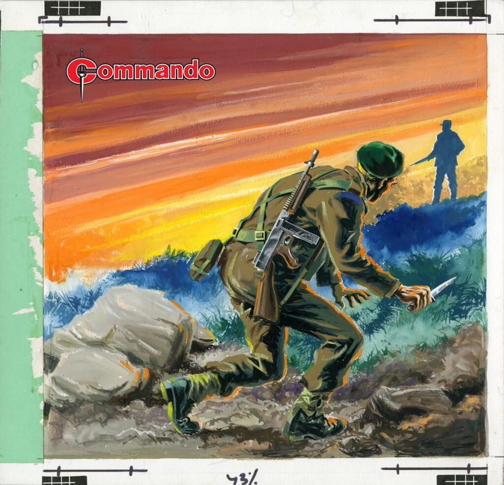 Commando 5900 (Gold): Time of Terror Story: David Motton Art and Cover: Gordon C Livingstone First published 1971 as No. 544
