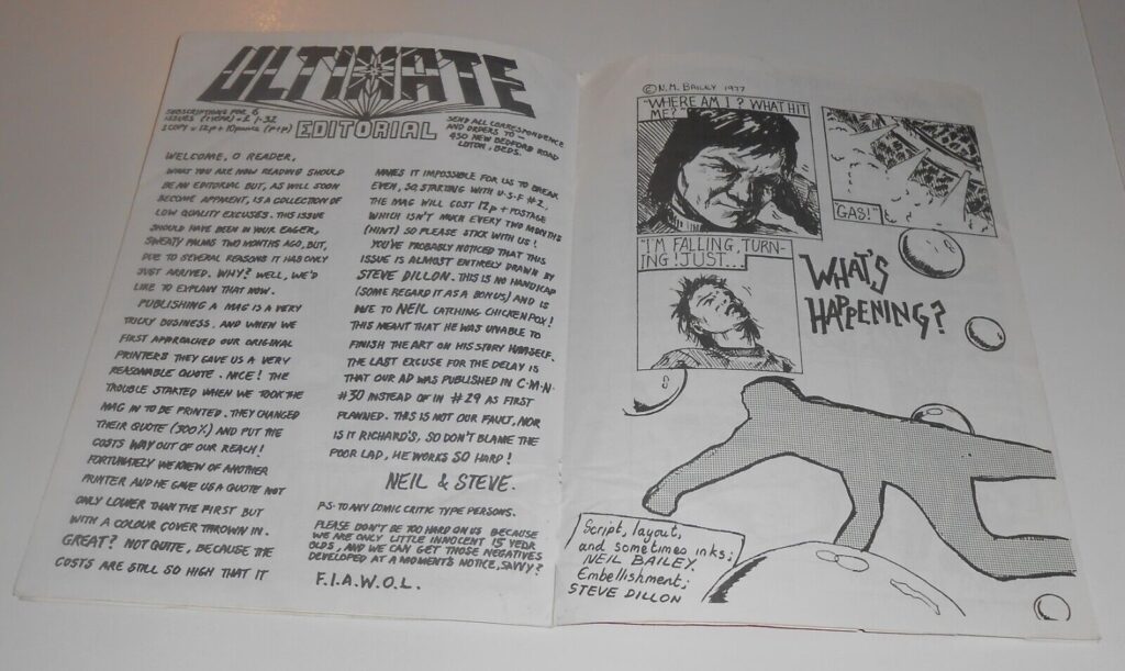 Ultimate Science Fiction #1 by Neil Bailey and Steve Dillon (1977)