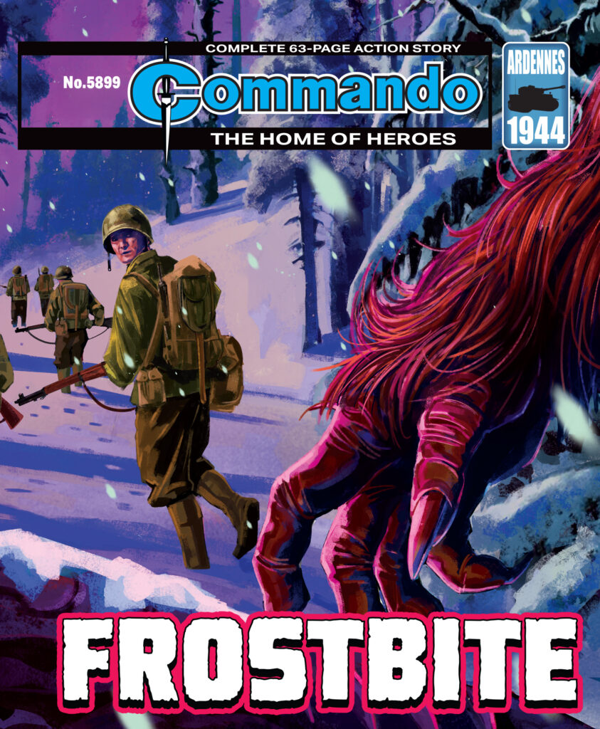 Commando 5899 (Home of Heroes): Frostbite
Story: Julian Michael Carver
Art: Paolo Ongaro
Cover: Marco Bianchini