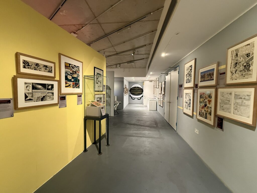“The Future Was Then” exhibition at the Cartoon Museum, London. Photo: Dean Simons